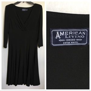American Living Black Dress Size 8
